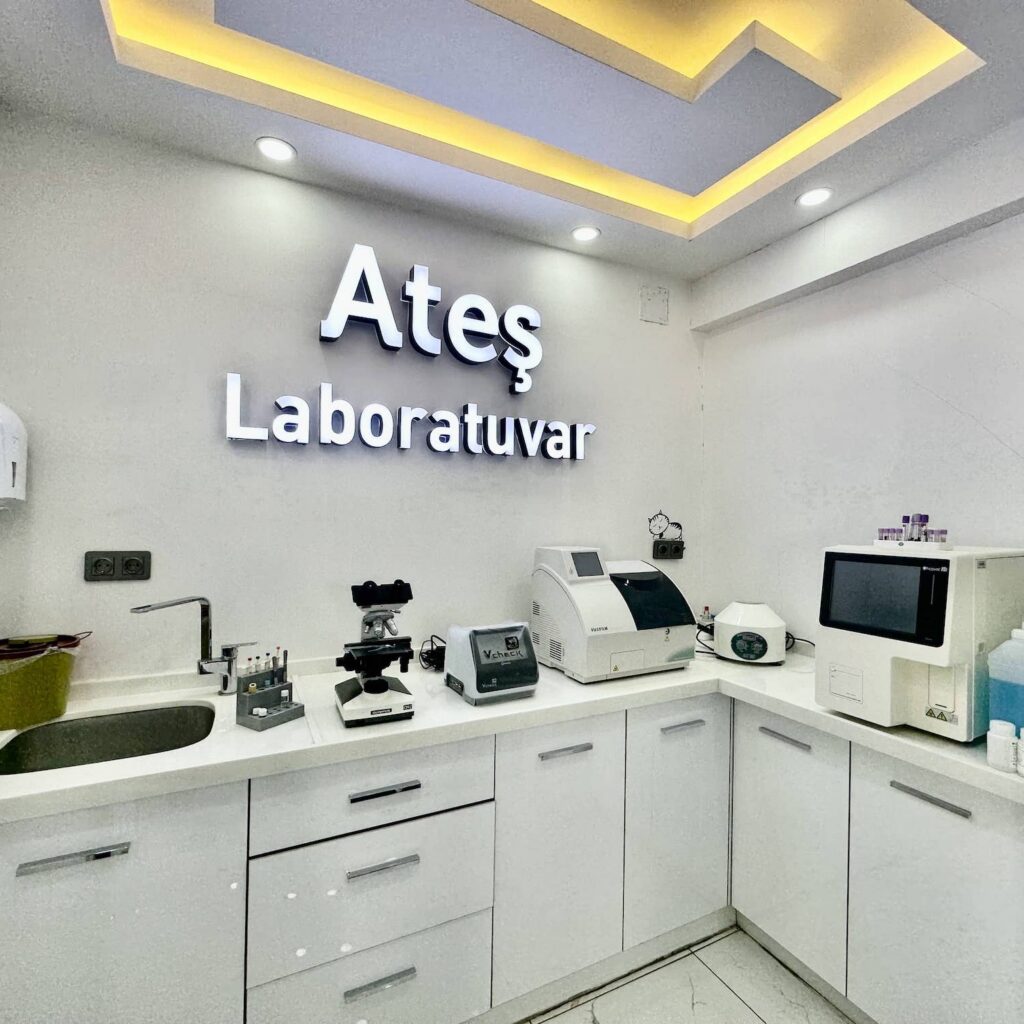 Ateş Veteriner Kliniği Şanlıurfa laboratuvarı